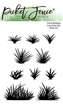 Picket Fence Studios   - Scene Building: Grass Tufts 4 x 6 Inch Dies