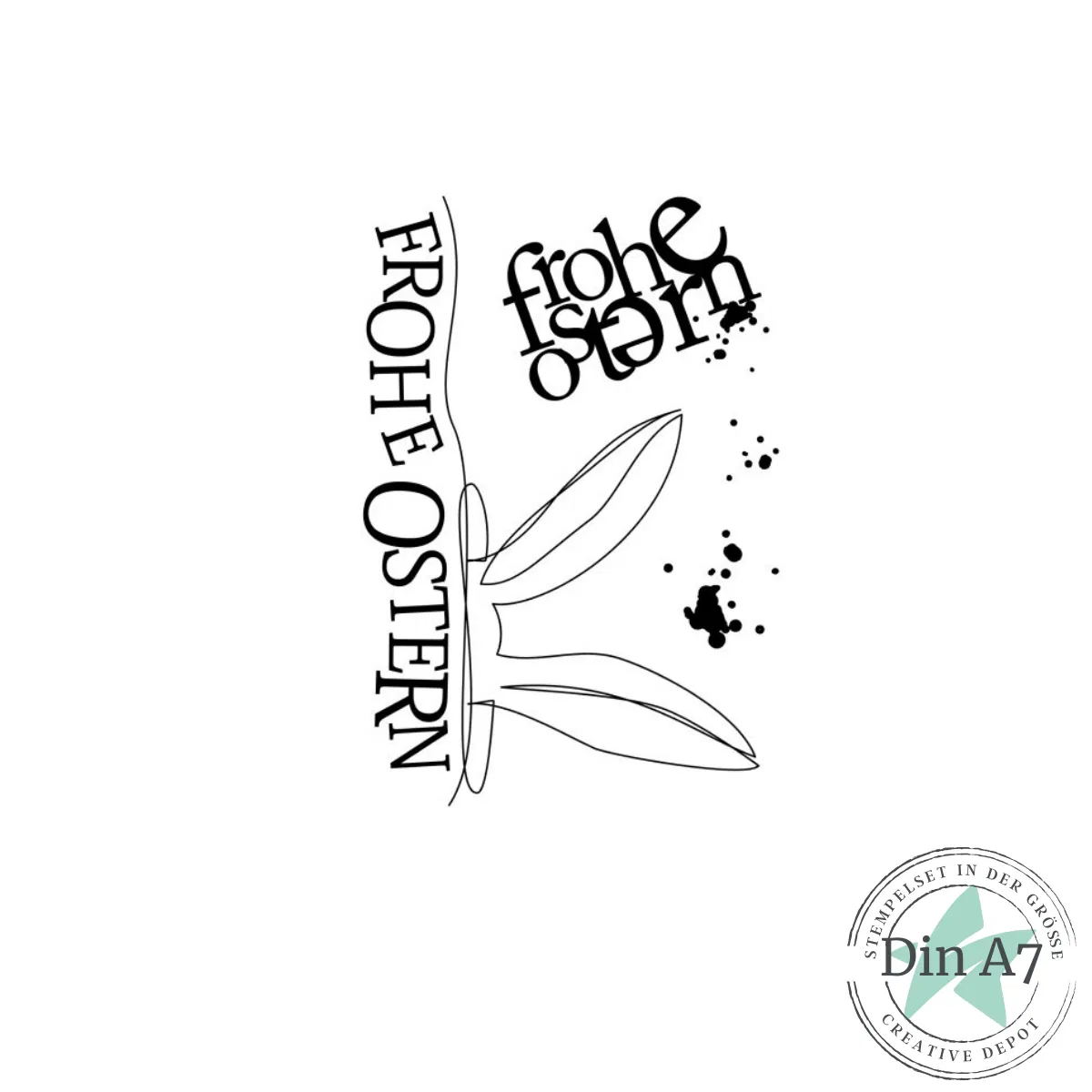 Creative Depot - Stempelset - Oneline Hasenohren