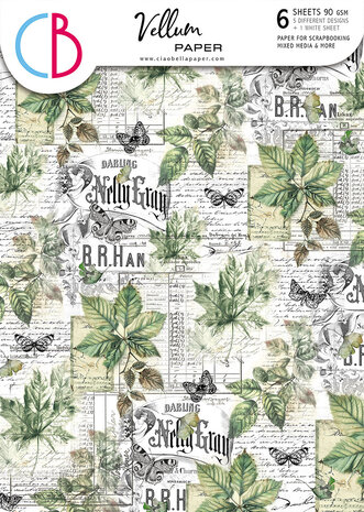 Ciao Bella - Cabinet of Curiosities A4 Vellum Paper Patterns (6pcs)