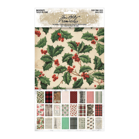 Idea-Ology - Tim Holtz Backdrops / Christmas 2023