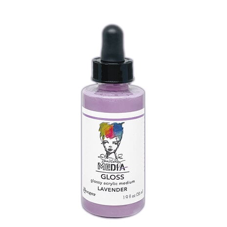 Ranger - Dina Wakley MEdia Gloss Dropper Style Lavender 1.9 fl oz 