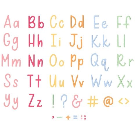 Sizzix - Thinlits Die by Letters by Shells Simple Letters (37pcs)