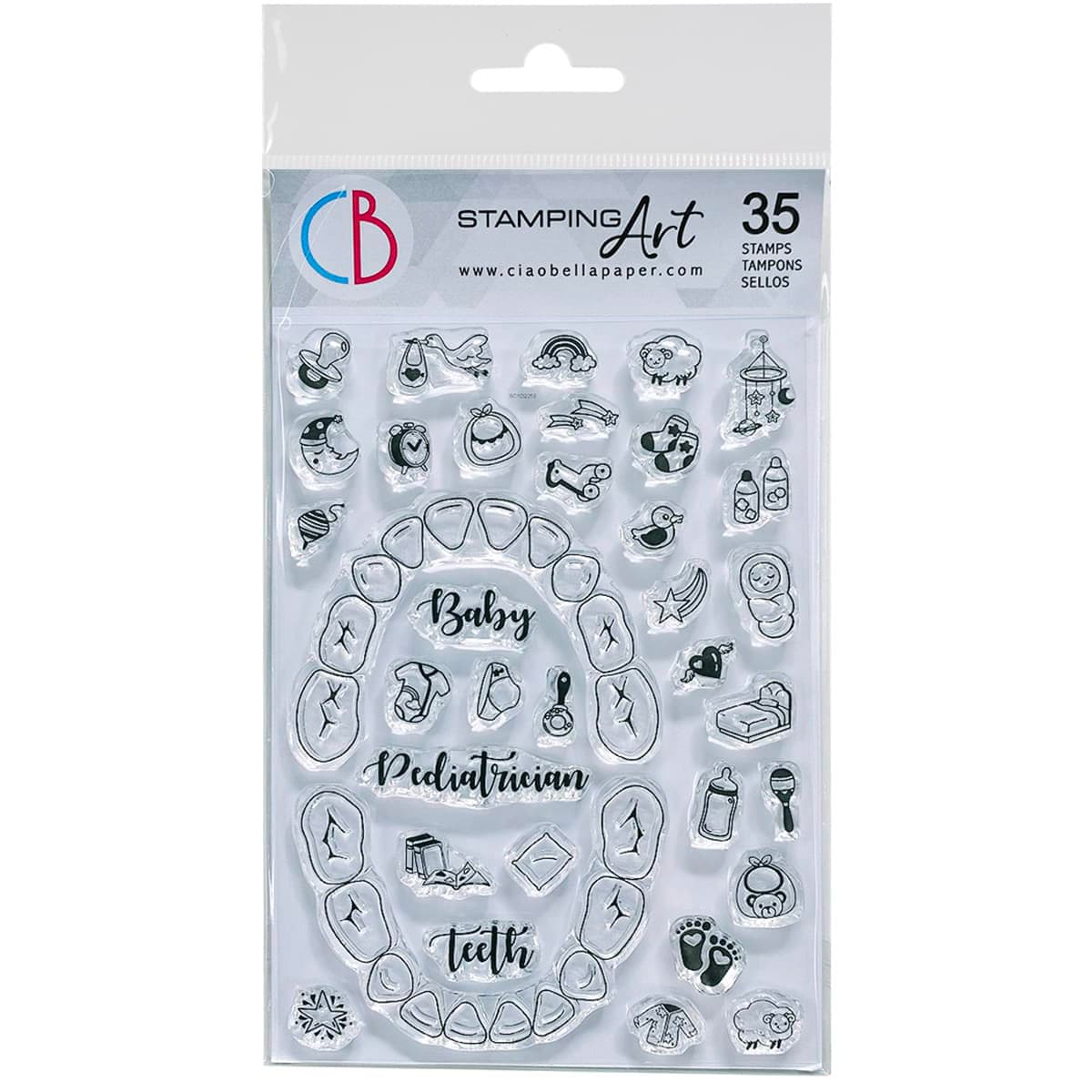 Ciao Bella - Clear Stamp Set 4"x6" BuJo Baby