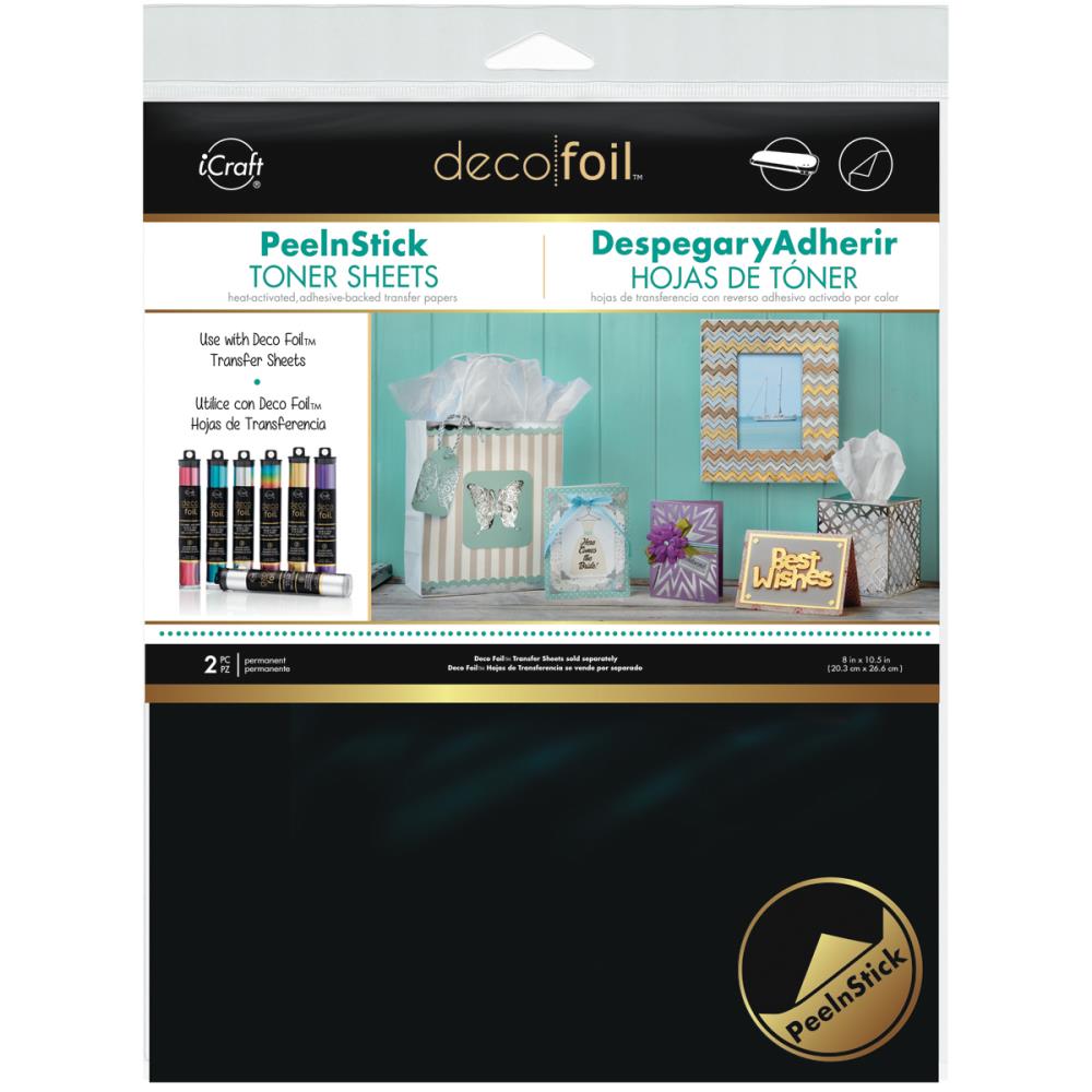 iCraft Deco Foil Peel N Stick Toner Sheets 8"X10" 2/Pkg iCraft Deco Foil Peel N Stick Toner Sheets 8"X10" 2/Pkg