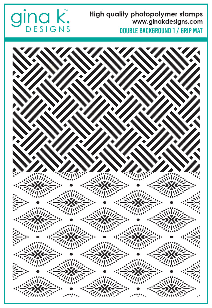 Gina K Designs -  STAMPS- Double Background 1/ Grip Mat Gina K Designs -  STAMPS- Double Background 1/ Grip Mat