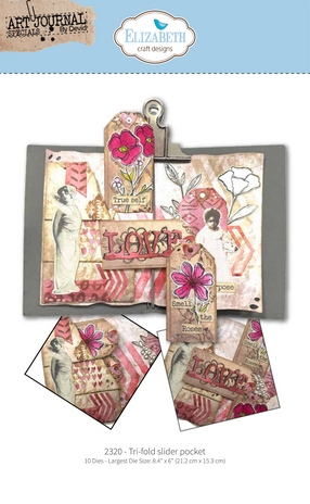 Elizabeth Craft - Hello You! Die Tri-Fold Slider Pocket