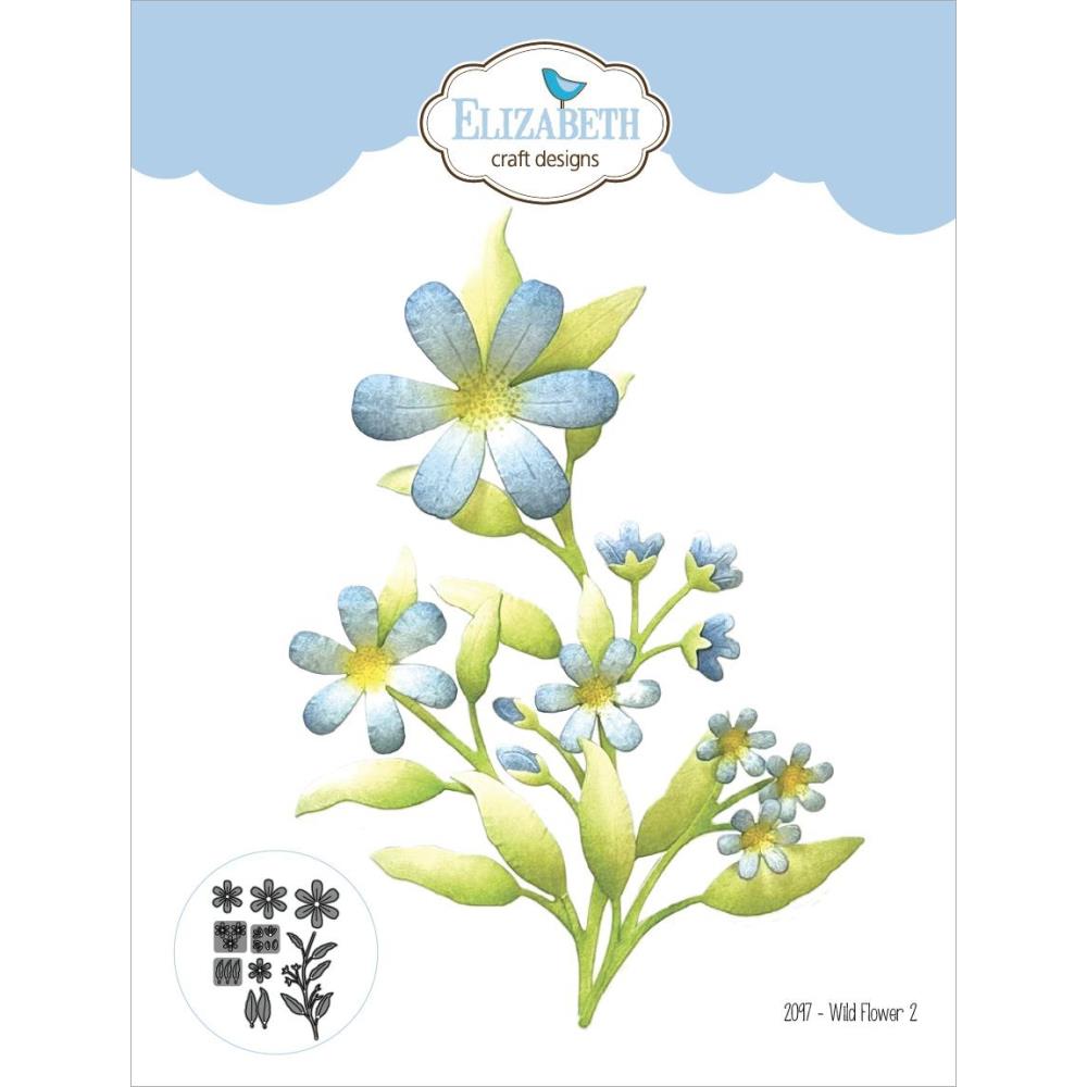 Elizabeth Craft Metal Die -  Wild Flower 2