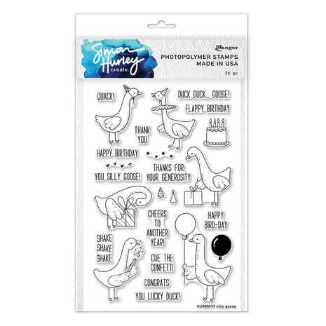 Ranger Simon Hurley create. Photopolymer Stamps 6x9 Inch Silly Goose Ranger Simon Hurley create. Photopolymer Stamps 6x9 Inch Silly Goose