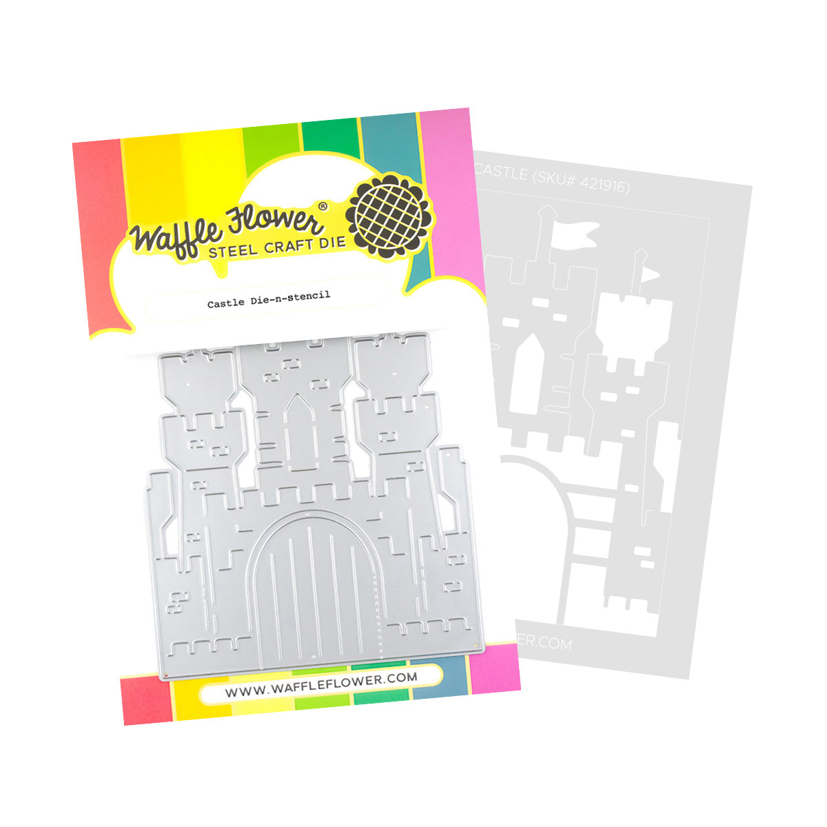 Waffle Flower - Castle Die-n-stencil Waffle Flower - Castle Die-n-stencil