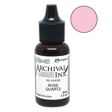 Ranger - Dyan Reaveley Dylusions Archival Ink Rose Quartz Re-Inker 0.5 fl oz