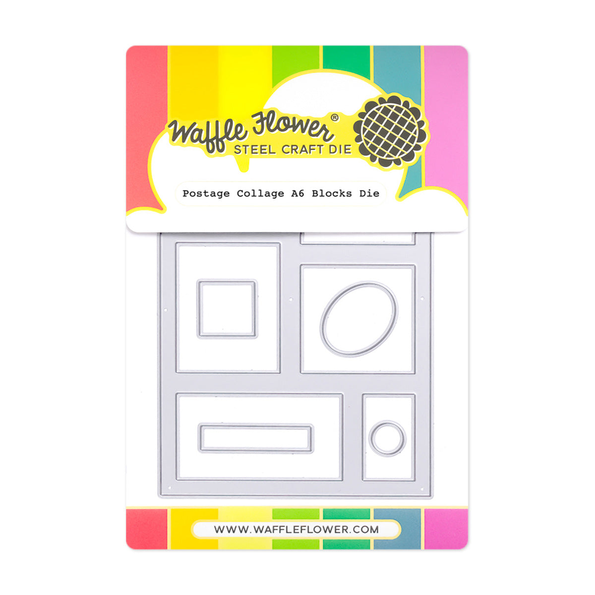 Waffle Flower - Postage Collage A6 Blocks Die Waffle Flower - Postage Collage A6 Blocks Die
