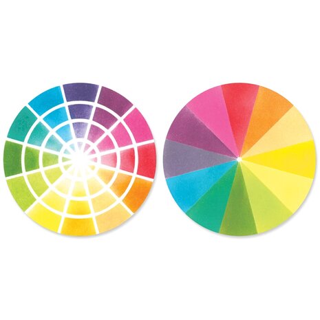 Sizzix - Layered Stencils by Eileen Hull Color Wheel (3pcs)