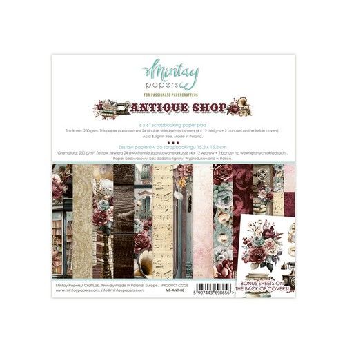 Mintay 6 x 6 Paper Pad - Antique Shop