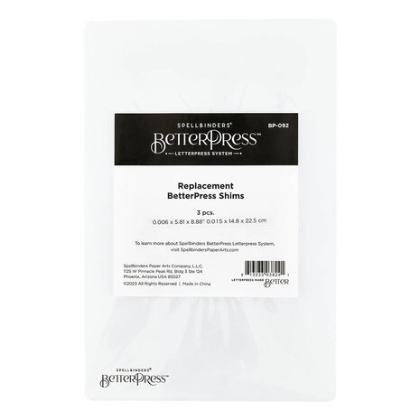 Spellbinders - BetterPress Replacement Shims