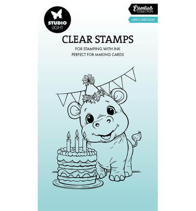 SL Transparente Stempel – Hippo Birthday Essentials Nr. 950