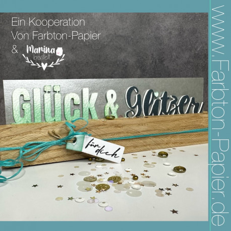 Farb Ton - Stanze "Glück & Glitzer" (87)