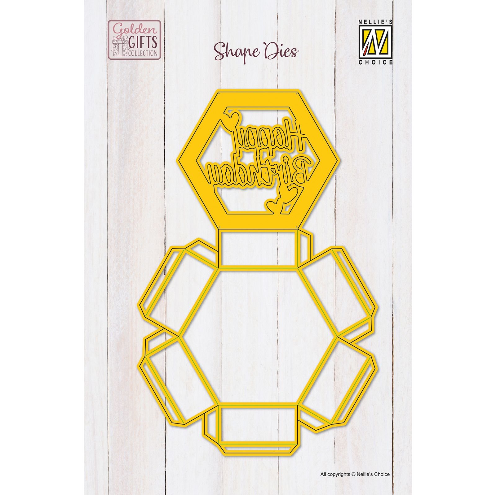 Nellie's Choice • Shape Die Hexagon Shadowbox Nellie's Choice • Shape Die Hexagon Shadowbox