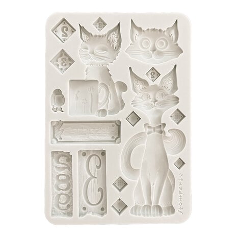 Stamperia - Furry Friends - A5 Silicon Mould Cats