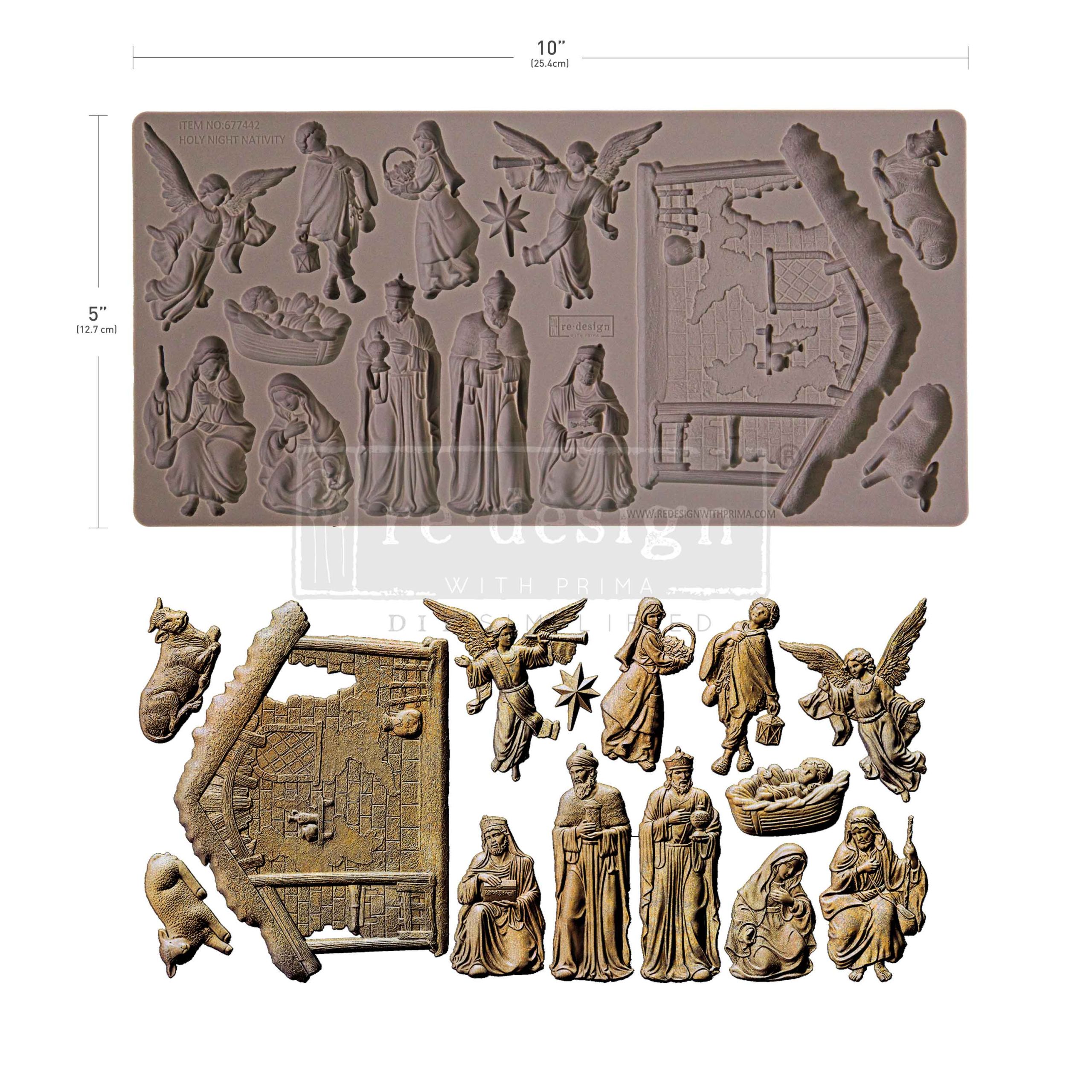 Re design - Decor Moulds - Holy Night Nativity 