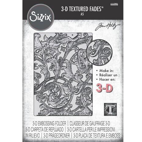 Sizzix • 3D Texture Fades by Tim Holtz A5 Entangled Large