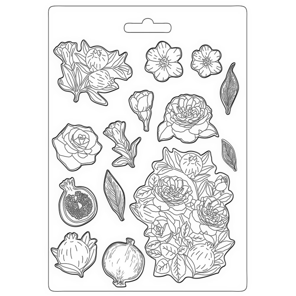 stamperia-soft-mould-a4-casa-granada-pomegranade-a