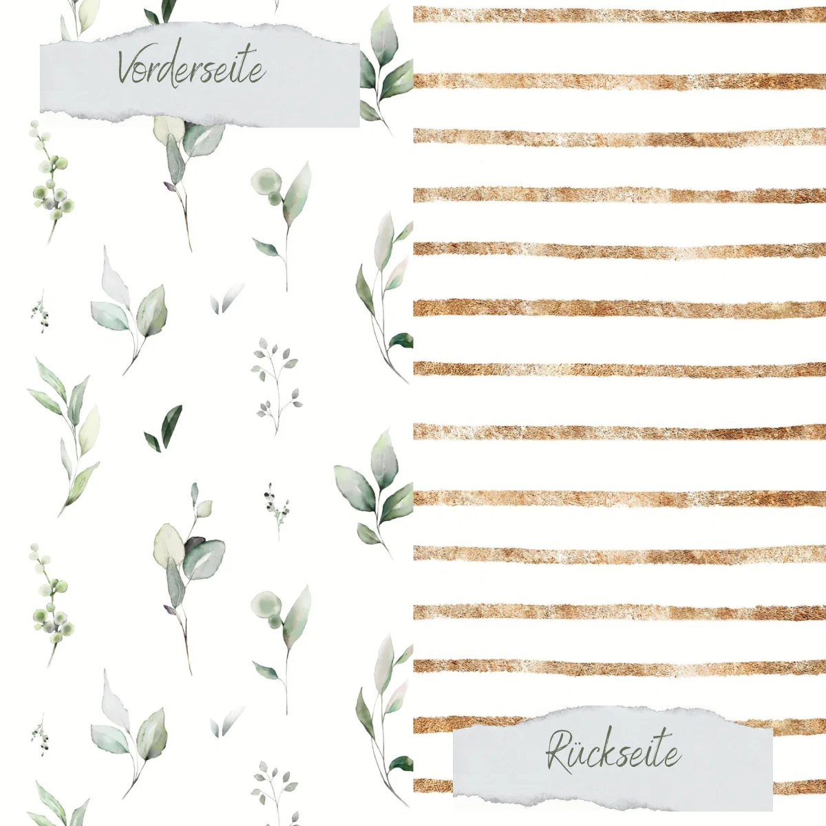 Creative Depot - Designpapier - Gartengrün - schlicht - Doppelseitig bedruckt