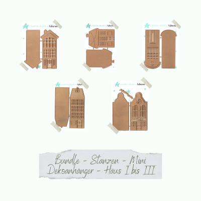Creative Depot -  Bundle - Die - Häuser mit Hintergrund - Stanzen Set  Creative Depot -  Bundle - Die - Häuser mit Hintergrund - Stanzen Set