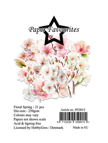 Paper Favourites - Die-Cuts A7 Floral Spring (21pcs)