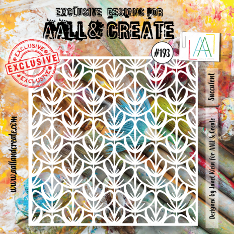 AALL & Create - Stencil 6x6 Inch Succulent
