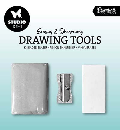 Studio Light - Drawing Tools Kneaded & vinyl eraser, sharpener Essentials nr. 01