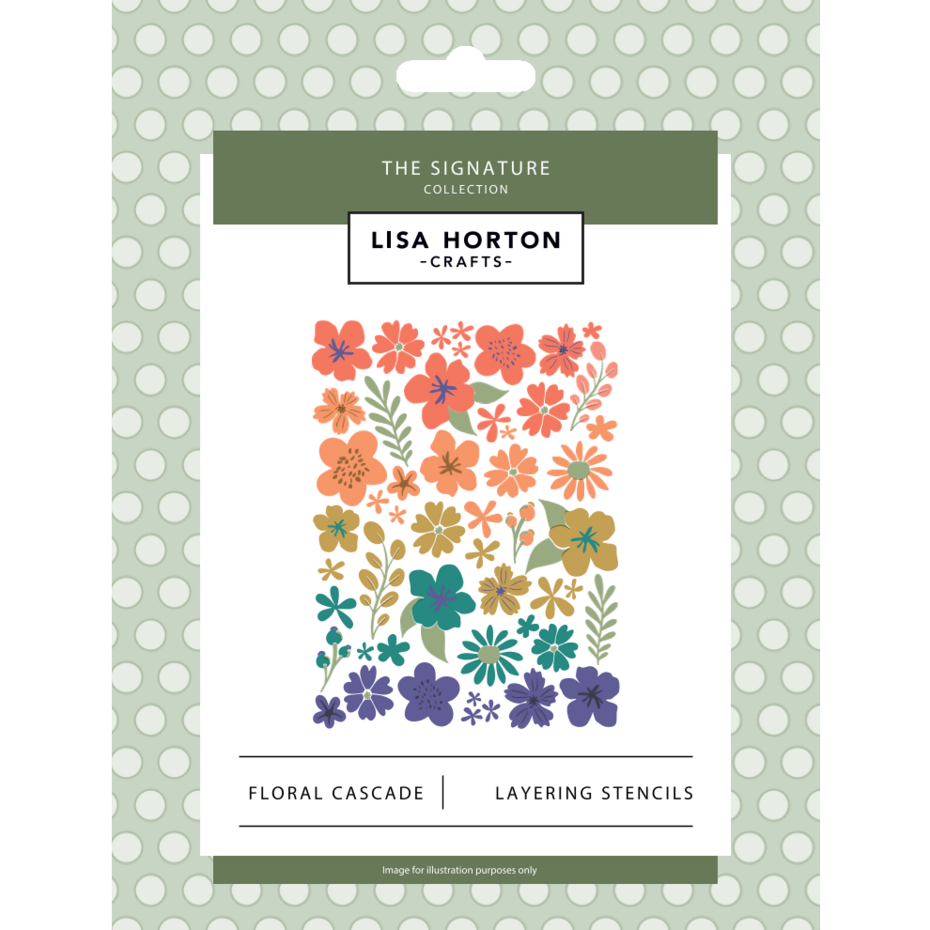 Lisa Horton Crafts - The Signature Layering Stencils Floral Cascade