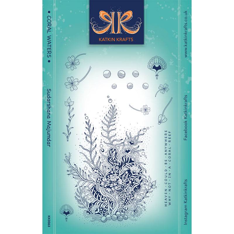 Katkin Krafts Coral Waters 6 in x 8 in Clear Stamp Set Katkin Krafts Coral Waters 6 in x 8 in Clear Stamp Set
