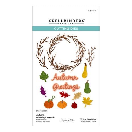 Spellbinders - Texture & Foliage Etched Dies Autumn Greetings Wreath Spellbinders - Texture & Foliage Etched Dies Autumn Greetings Wreath