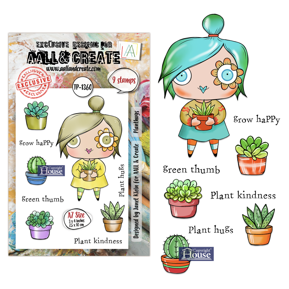 AALL & Create - Petals & Ink A7 Stamp Set Plant Hugs