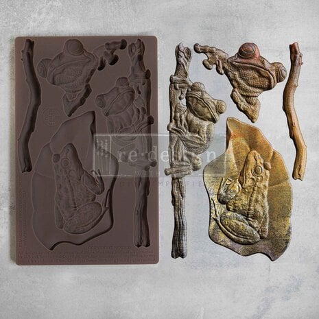 Prima Marketing Re-Design Mould - Froggy Meadow Greens 5x8 Inch Decor Mould