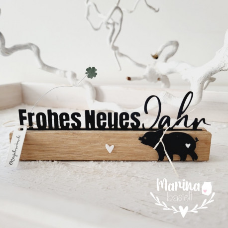 Farb Ton - Stanze "Frohes neues Jahr" (117)