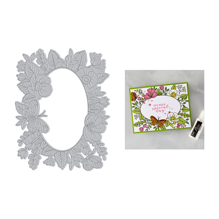 Hero Arts - Hero Arts Floral Frame BetterPress + Foil Plate from the Lovely Letterpress Collection