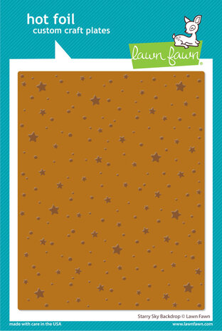 Lawn Fawn -  Starry Sky Background Hot Foil Plate