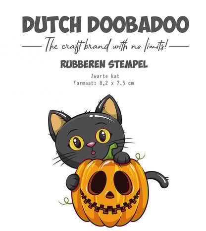 Dutch Doobadoo Rubber Stamp Zwarte Kat Dutch Doobadoo Rubber Stamp Zwarte Kat