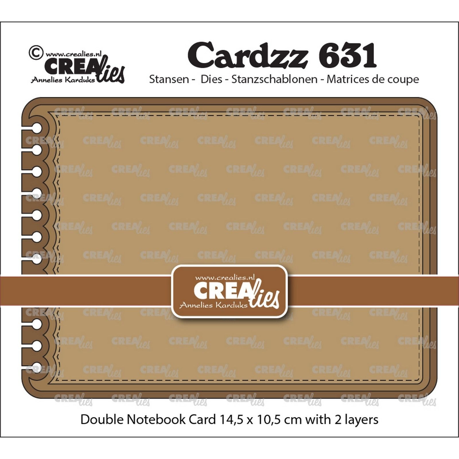 Crealies • Cardzz Cutting Die Double Card Open Envelope | CLCZ628
