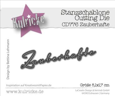 Kulricke Stanzschablone "Zauberhafte" Craft Die  Kulricke Stanzschablone "Zauberhafte" Craft Die