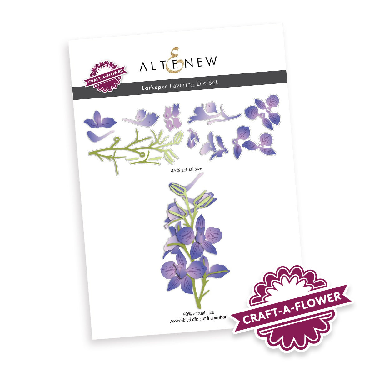 Altenew - Craft-A-Flower: Larkspur Layering Die Set  Altenew - Craft-A-Flower: Larkspur Layering Die Set