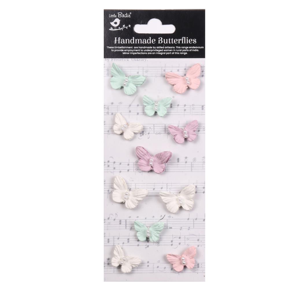 Little Birdie Pearl Butterflies 11/Pkg - Fairy Garden