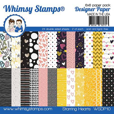 Whimsy Stamps - 6x6 Paper Pack - Starring Hearts