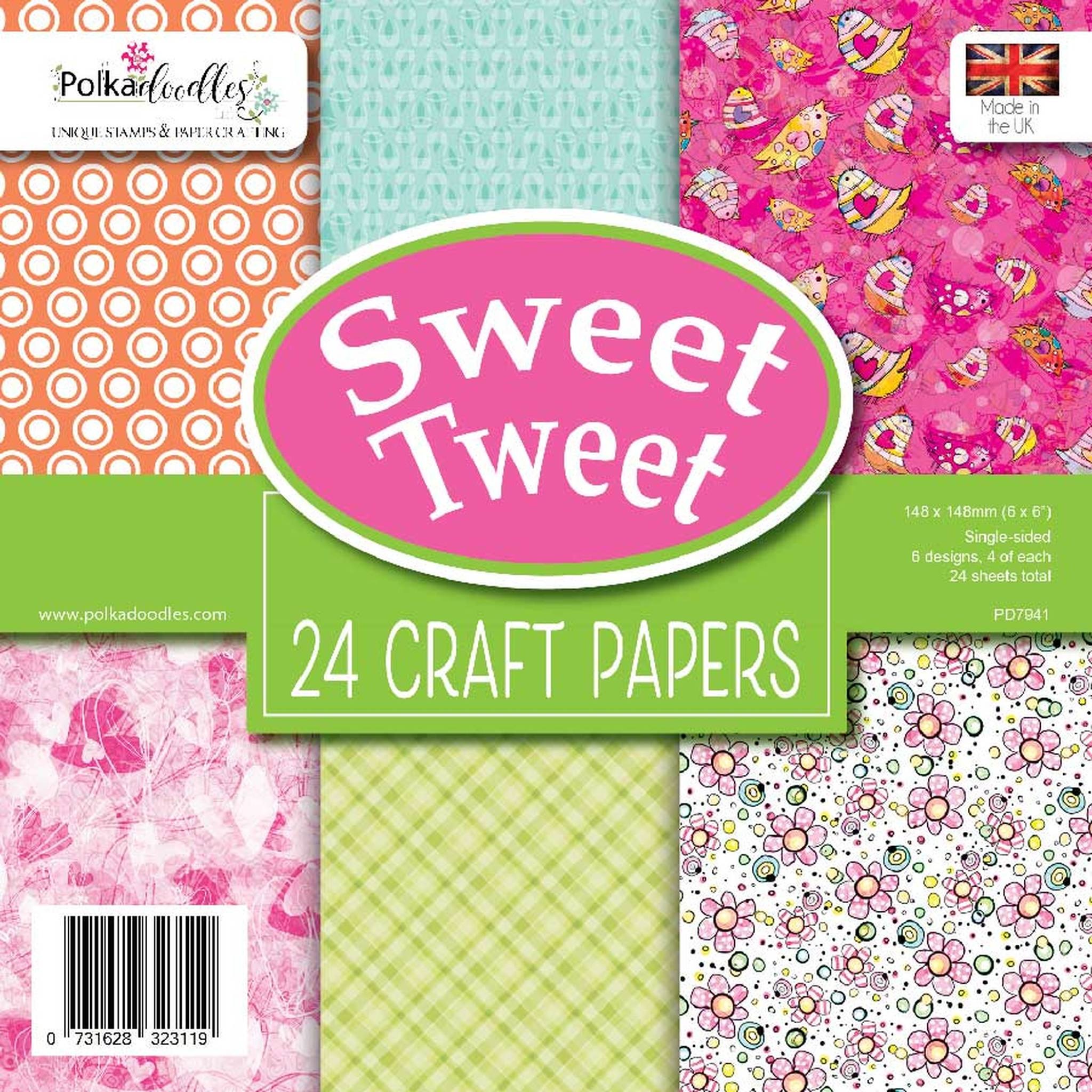 polkadoodles-sweet-tweet-6x6-inch-paper-pack-pd794