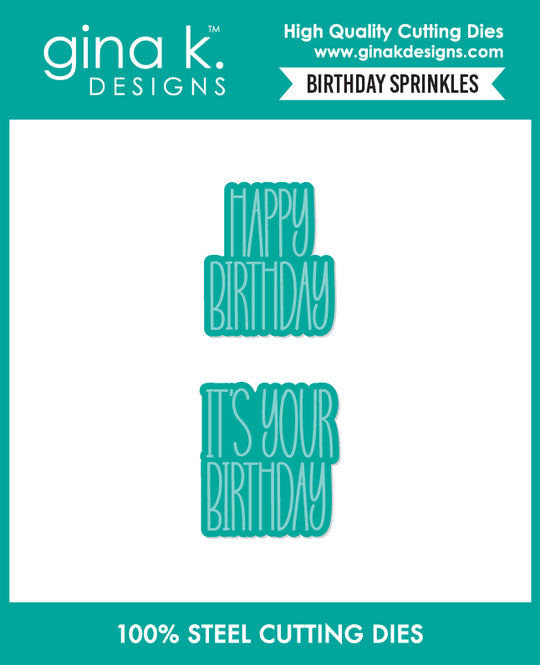 Gina K Designs -    DIE- Birthday Sprinkles