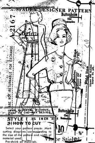 Stampers Anonymous - Vogue Tim Holtz Components Cling Mount Collage Stamp