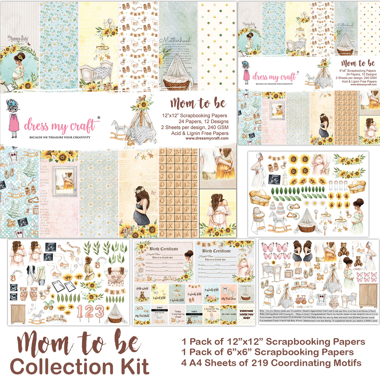 dress-my-craft-mom-to-be-collection-kit-dmcp5842 dress-my-craft-mom-to-be-collection-kit-dmcp5842