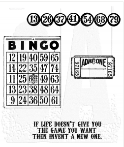 Tim Holtz Cling Mount Stamps: Game of Life Tim Holtz Cling Mount Stamps: Game of Life