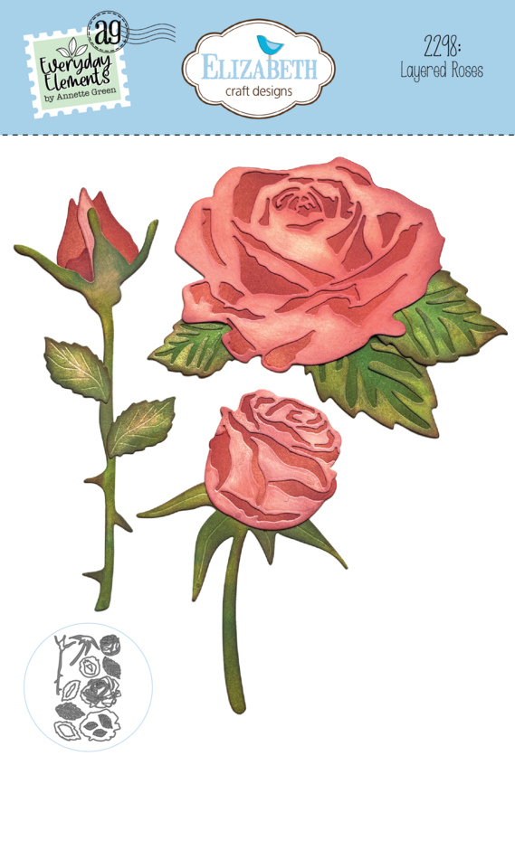 Elizabeth Craft Designs - Romantic Revival Die Layered Roses